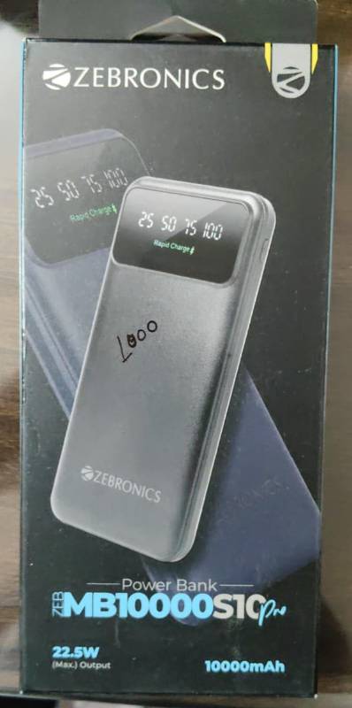 Zebronics MB10000S10 Power Bank